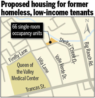 Proposed housing for former homeless, low-income tenants